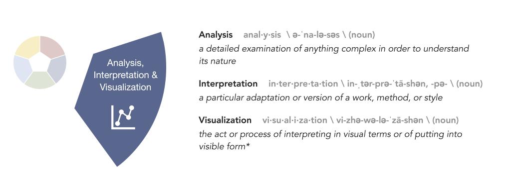 Analysis Interpretation and Visualization Definition